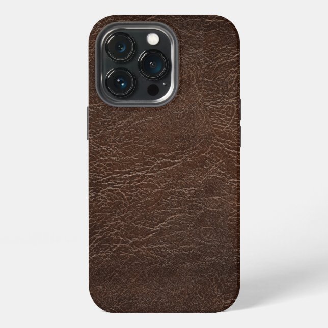 Coque iPhone Étui pour iPhone 13 Pro en impression cuir (Dos)