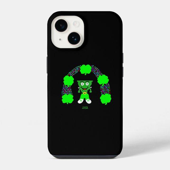 Coque iPhone Étui pour iPhone 14 Apple St. Patrick FrankenChees (Verso)
