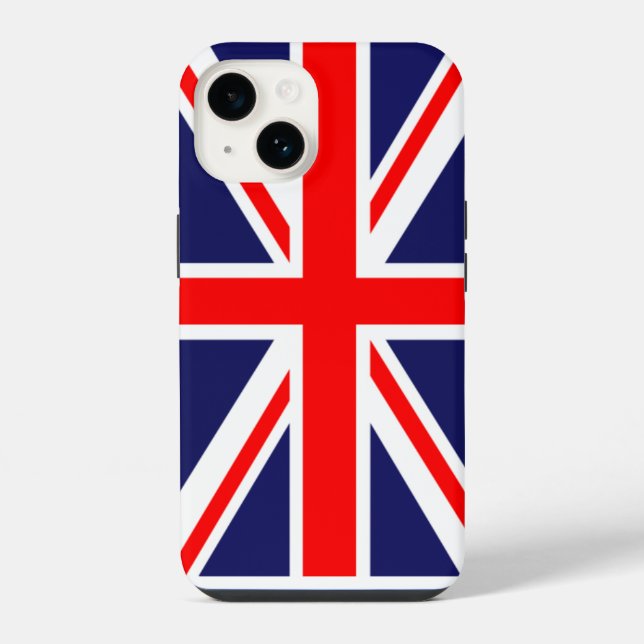 Coque iPhone Étui pour iPhone 14-Drapeau Union Jack  (Verso)