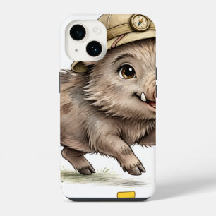 Coque Pour iPhone 14 Étui pour iPhone 14 Lil' Bayou Explorers Sanglier