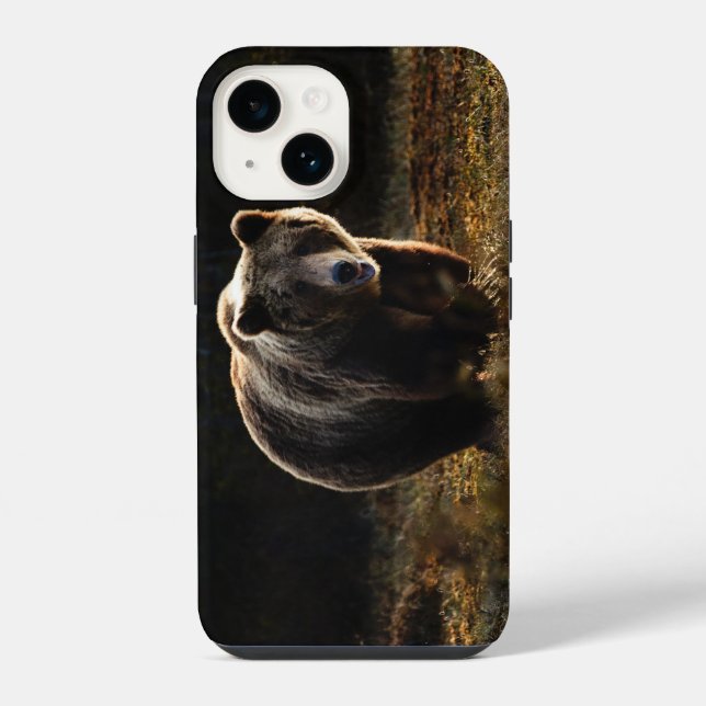 Coque iPhone Étui pour iPhone 14 ours (Verso)