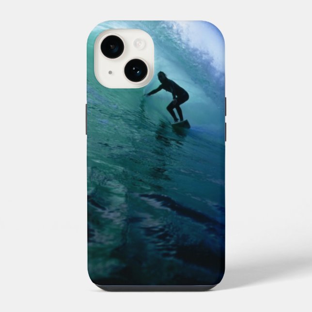 Coque iPhone Étui pour iPhone 14 - Surfeur  (Verso)