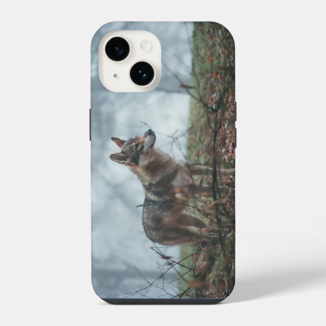 Coque iPhone Étui pour iPhone 14 Wolfdog (Verso)