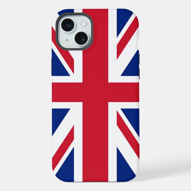 Coque iPhone Étui pour iPhone 15 Plus Apple, drapeau du Royaume (Verso)