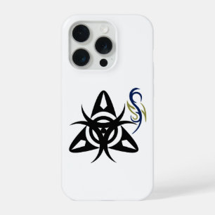 Coque iPhone 15 Pro Étui pour iPhone 15 Pro avec symbole tribal mystiq