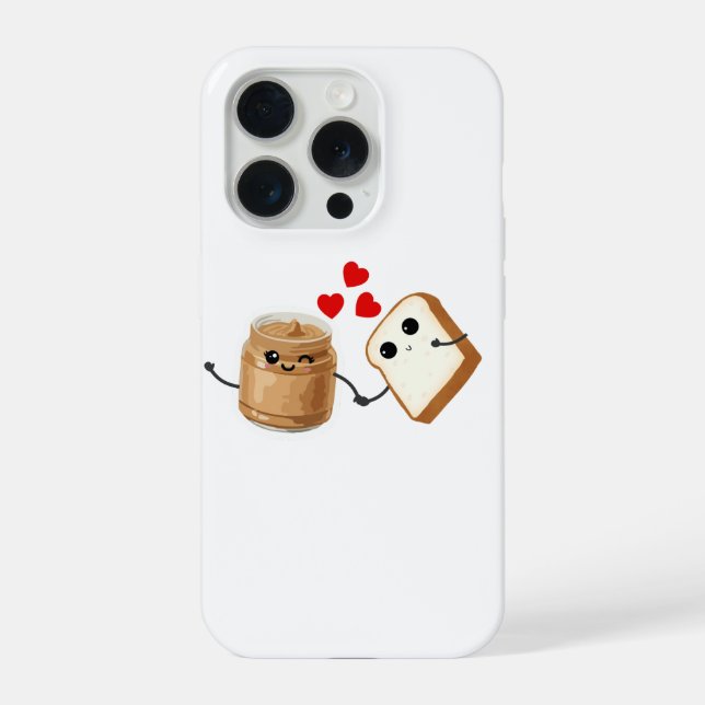 Coque iPhone Étui pour iPhone 15 Pro Beurre de Cacahuète sur mo (Verso)