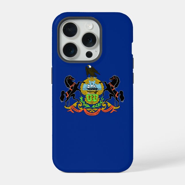 Coque iPhone Étui pour iPhone 15 Pro Case-Mate, drapeau de Penn (Verso)