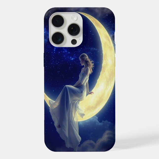 Coque iPhone Étui pour iPhone 15 Pro Max Moon Dreamer (Verso)