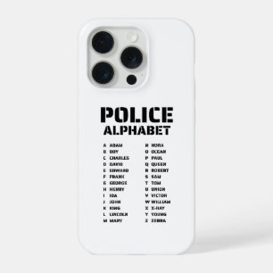 Coque iPhone 15 Pro Étui pour iPhone 15 Pro Police Alphabet Phonétique