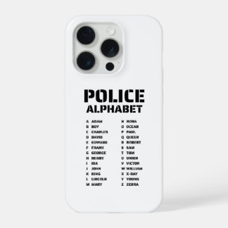 Coque iPhone 15 Pro Étui pour iPhone 15 Pro Police Alphabet Phonétique