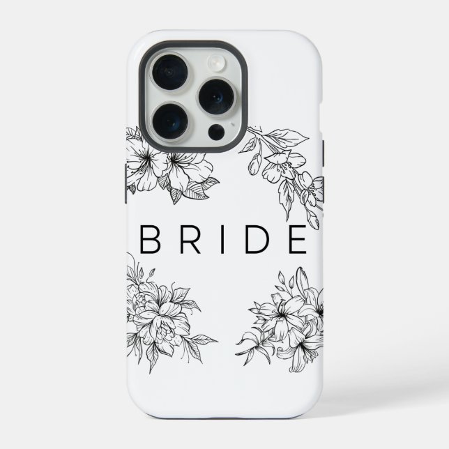 Coque iPhone Étui pour iPhone 15 pro pour mariage  (Verso)