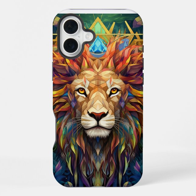 Coque iPhone Étui pour iPhone 16 Lion  (Verso)