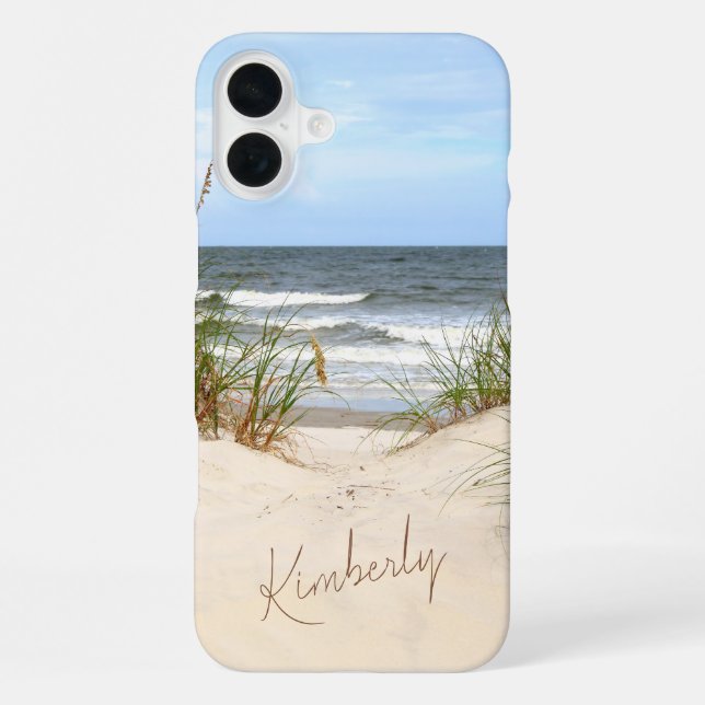 Coque iPhone Étui pour iPhone 16 Plus de plage (Verso)