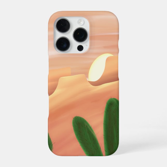 Coque iPhone Étui pour iPhone 16 Pro - Horizon Désertique (Verso)