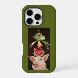 Coque iPhone 16 Pro Étui pour iPhone 16 Pro Lulu le cochon