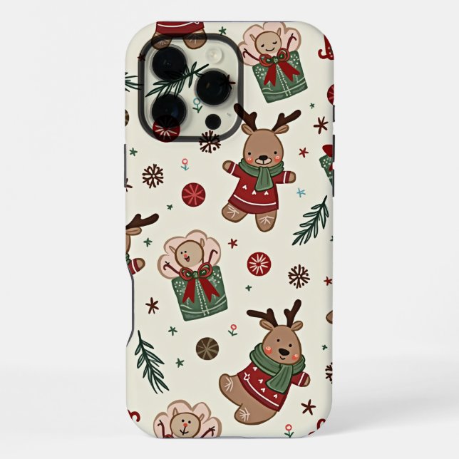 Coque iPhone Étui pour iPhone 16 Pro Max de Noël (Verso)