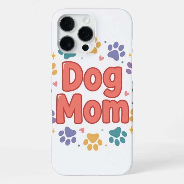 Coque iPhone Étui pour iPhone 16 Pro Max Maman Chien (Verso)