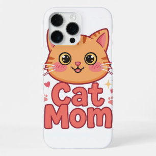Coque iPhone 16 Pro Max Étui pour iPhone 16 Pro Max pour Maman de Chat