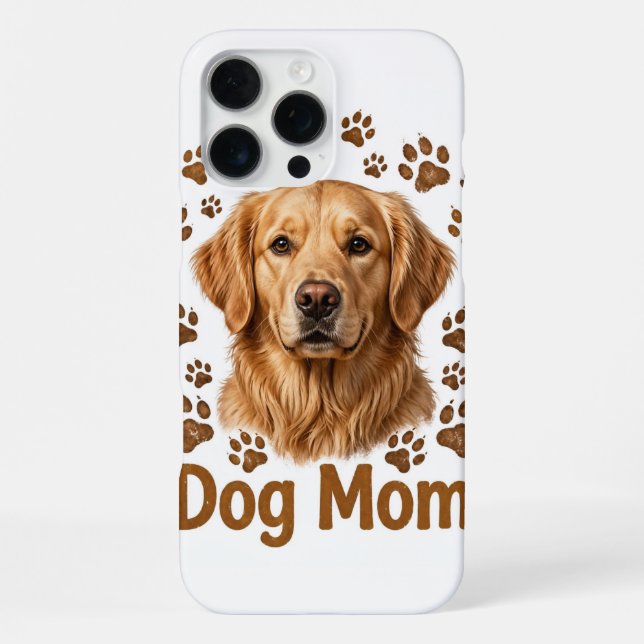 Coque iPhone Étui pour iPhone 16 Pro Max pour maman de chien (Verso)