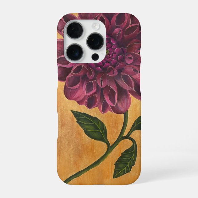 Coque iPhone Étui pour iPhone 16 Pro Pink Dahlia (Verso)
