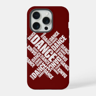Coque iPhone 15 Pro Étui pour iPhone 5 Typographic Dance (en détresse)