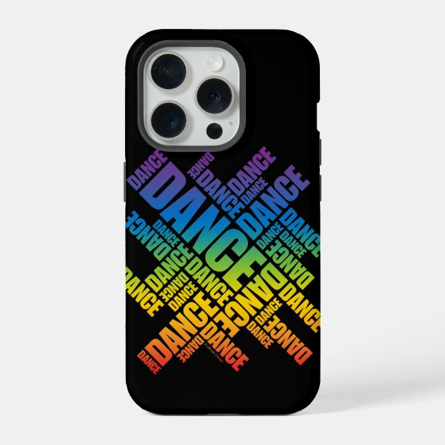 Coque iPhone Étui pour iPhone 5 Typographic Dance (Spectrum) (Verso)