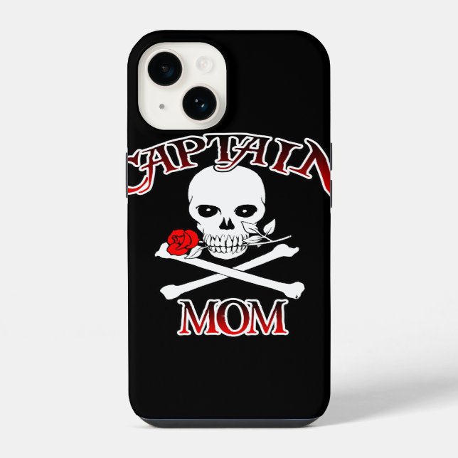 Coque iPhone Étui pour iPhone 6 Captain Mom (Verso)