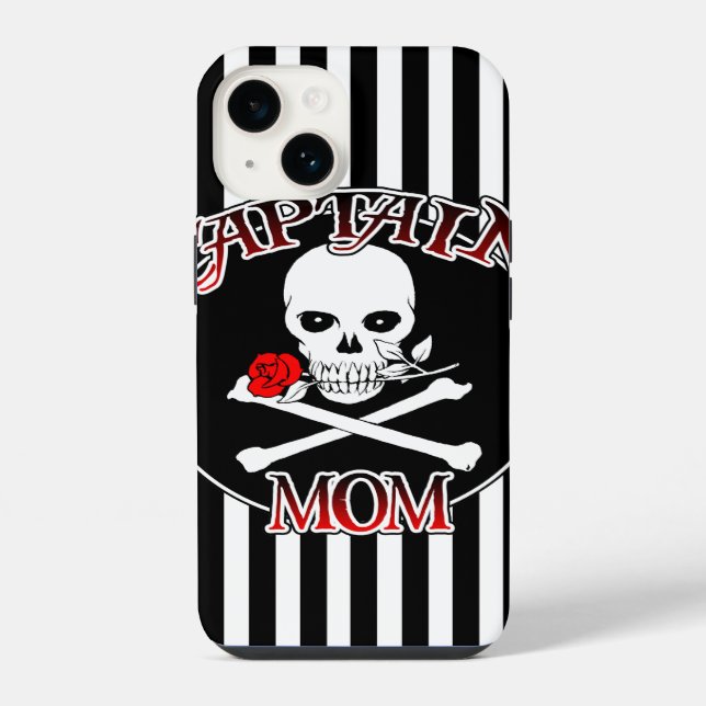Coque iPhone Étui pour iPhone 6 Captain Mom (Verso)