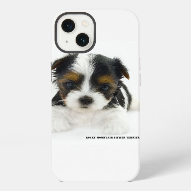 Coque iPhone Étui pour iPhone 8/7 - Chiot Biewer Terrier (Verso)
