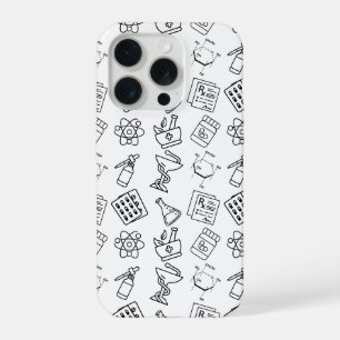 Coque iPhone 15 Pro Étui pour iPhone à motif d'icône de pharmacie prof