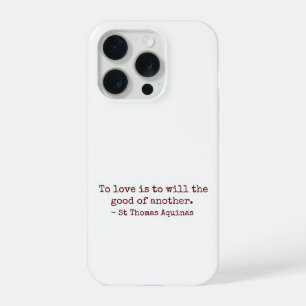 Coque iPhone 15 Pro Étui pour iPhone « Aimer, c'est vouloir le bien d'