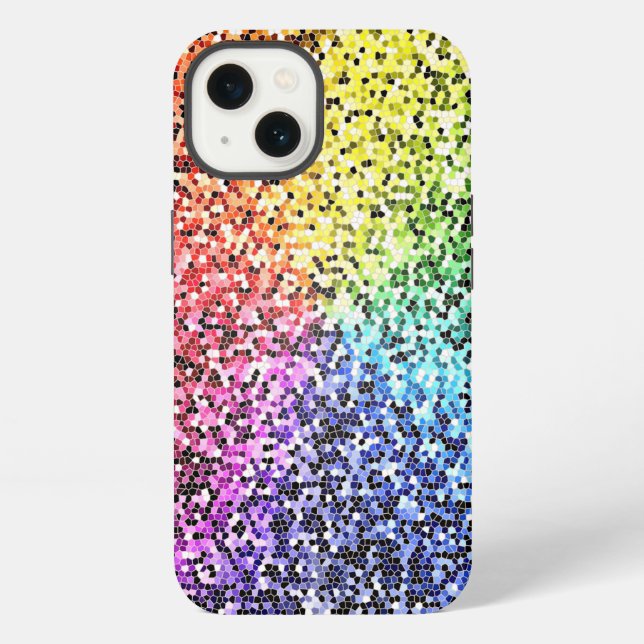 Coque iPhone Étui pour iPhone Apple Rainbow design Smartphone (Verso)