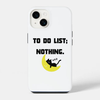 Coque Pour iPhone 14 Étui pour iPhone avec citation drôle 'LISTE DE TÂC