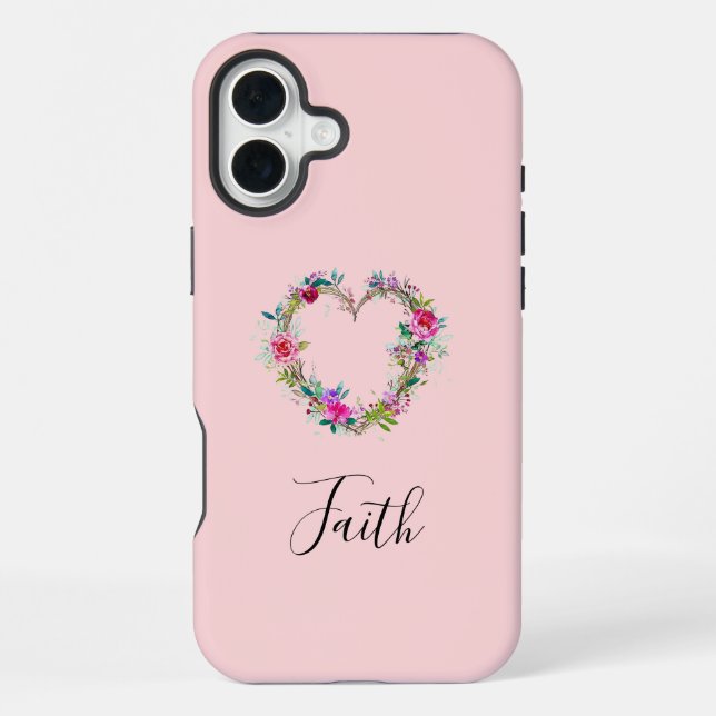 Coque iPhone Étui pour iPhone avec monogramme (Verso)