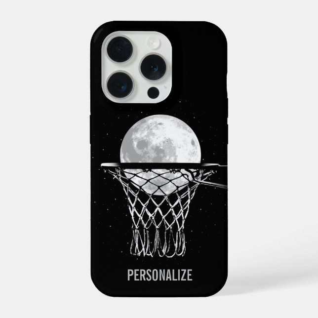 Coque iPhone Étui pour iPhone Case-Mate Basketball Moon (Verso)
