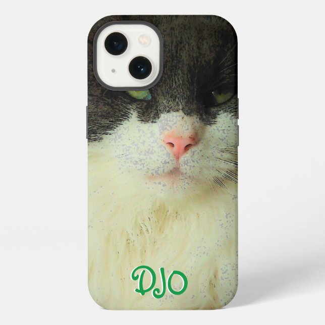 Coque iPhone Étui pour iPhone Case-Mate Chat aux Yeux Verts (Verso)