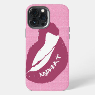 Etui iPhone 13 Pro Max Étui pour iPhone Case-Mate Lip Bite WHAT