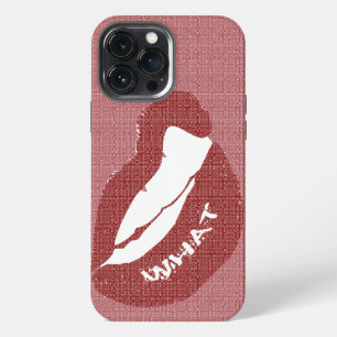 Etui iPhone 13 Pro Max Étui pour iPhone Case-Mate Lip Bite WHAT