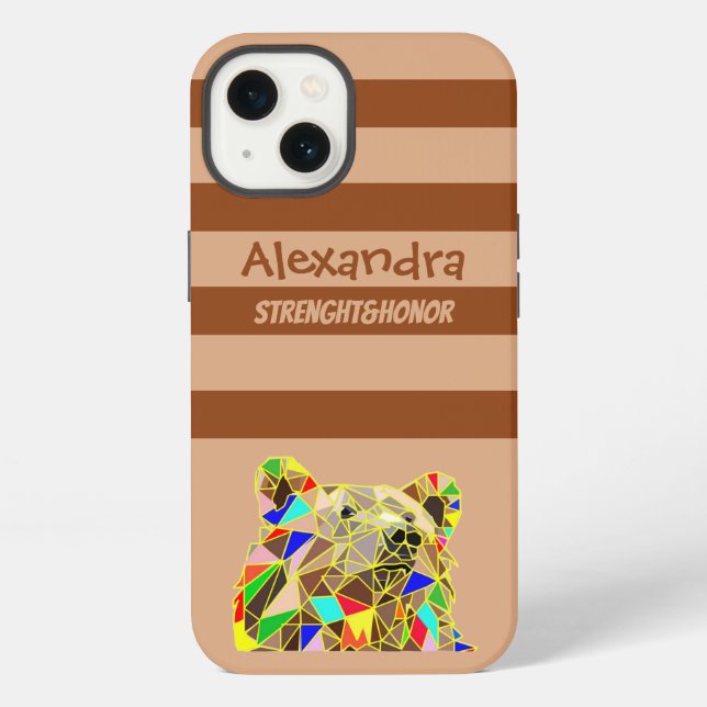 Coque iPhone Étui pour iPhone Case-Mate Ours Grizzly (Verso)