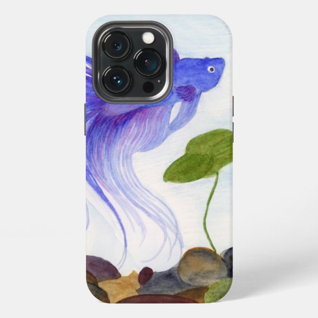 Coque iPhone Étui pour iPhone Case-Mate Poisson Rouge Bleu (Dos)