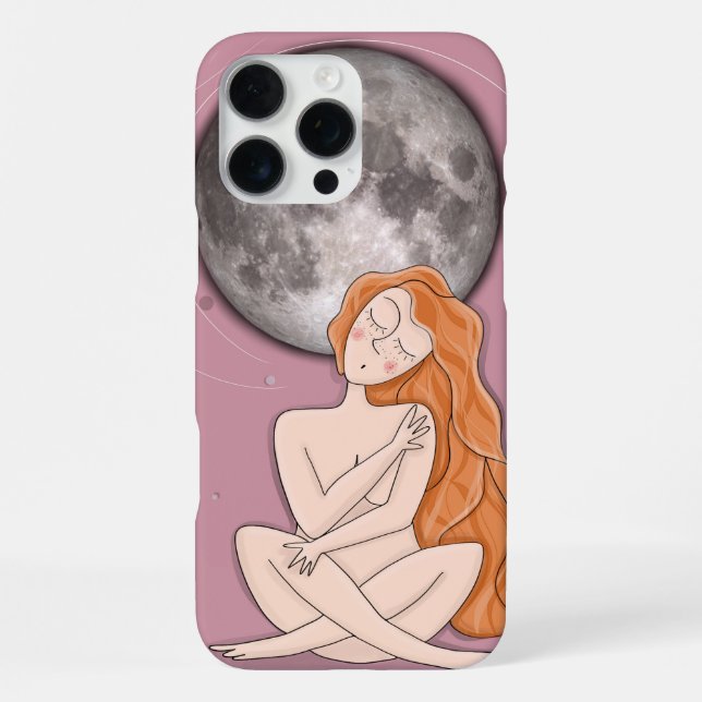 Coque iPhone Étui pour iPhone céleste – Illustration dessinée à (Verso)