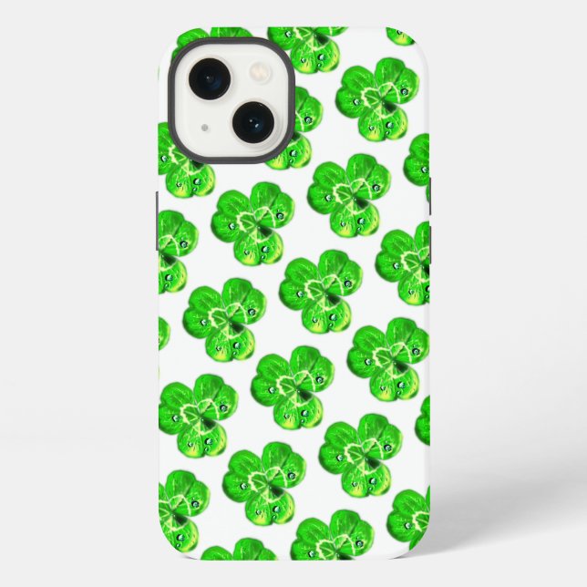 Coque iPhone Étui pour iPhone Clovers (Verso)