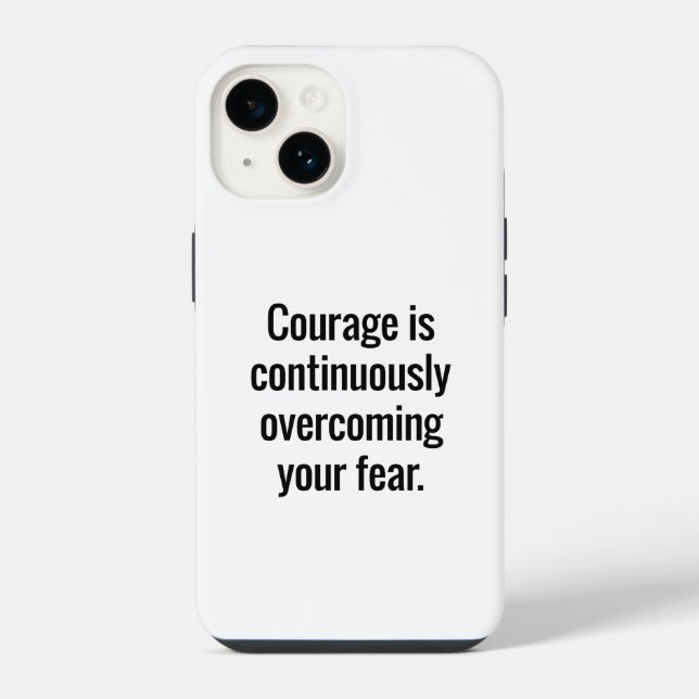 Coque iPhone Étui pour iPhone Courage (Verso)