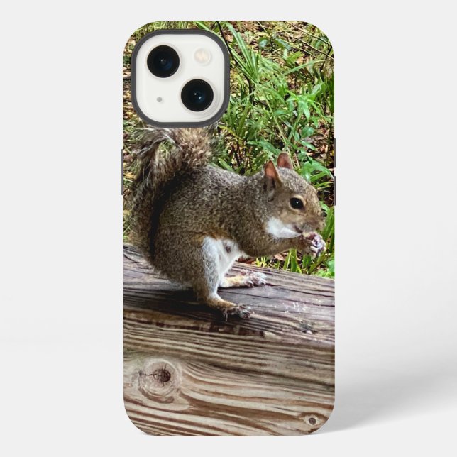 Coque iPhone Étui pour iPhone Écureuil Affamé (Verso)
