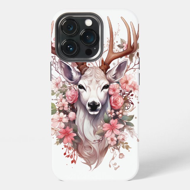 Coque iPhone Étui pour iPhone : Édition Renne 🦌📱 (Dos)