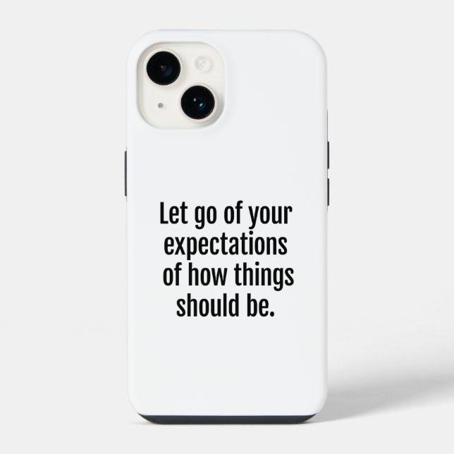 Coque iPhone Étui pour iPhone Expectations (Verso)