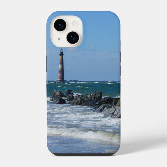 Coque iPhone Étui pour iPhone Folly Beach Phare de Morris (Verso)