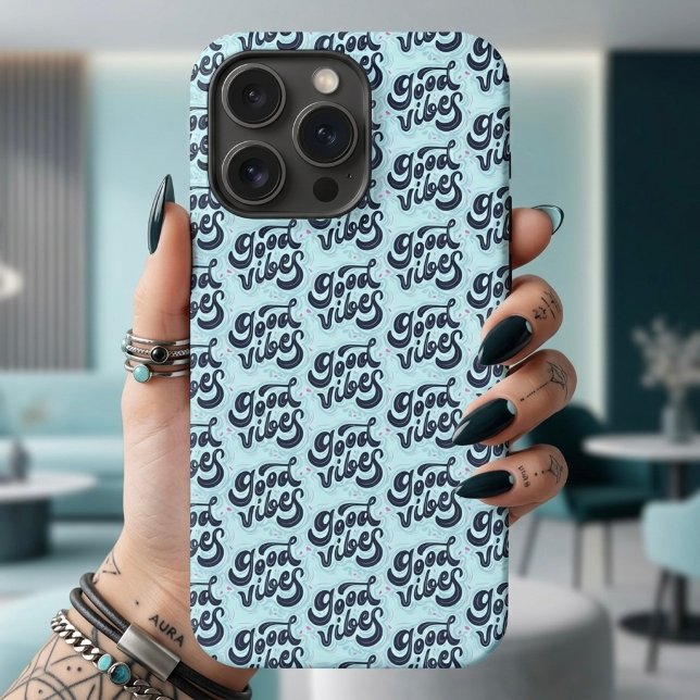 Coque iPhone Étui pour iPhone Good Vibes (Créateur téléchargé)