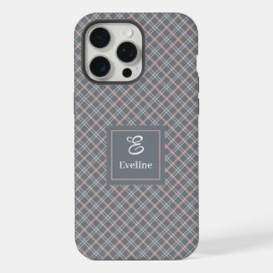 Coque iPhone 15 Pro Max Étui pour iPhone gris corail mignon Cadeau de télé