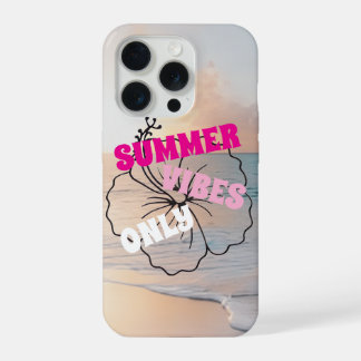 Coque iPhone 15 Pro Étui pour IPhone Hibiscus Summer